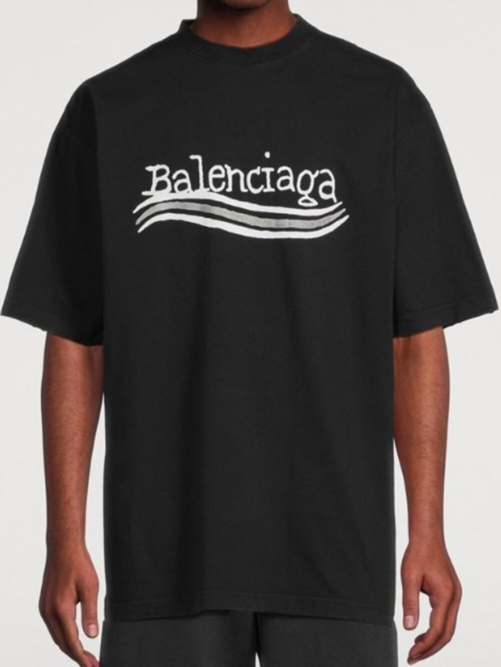 Balenciaga Black T-Shirt - XL - Oversized